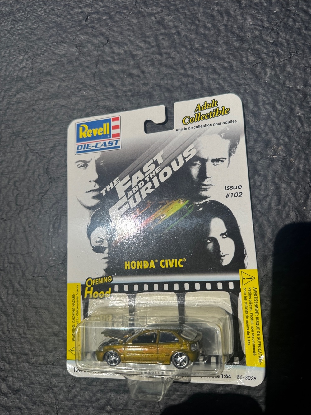 Revell Die-Cast The Fast and the Furious Honda Civic - Gold